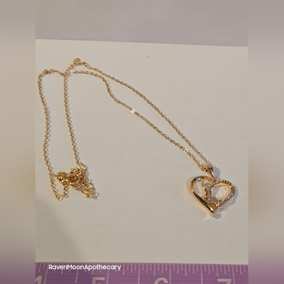 3/15$ Bundle Deal New 14K Horse Heart Letter A Pendant Necklace - Picture 2 of 7
